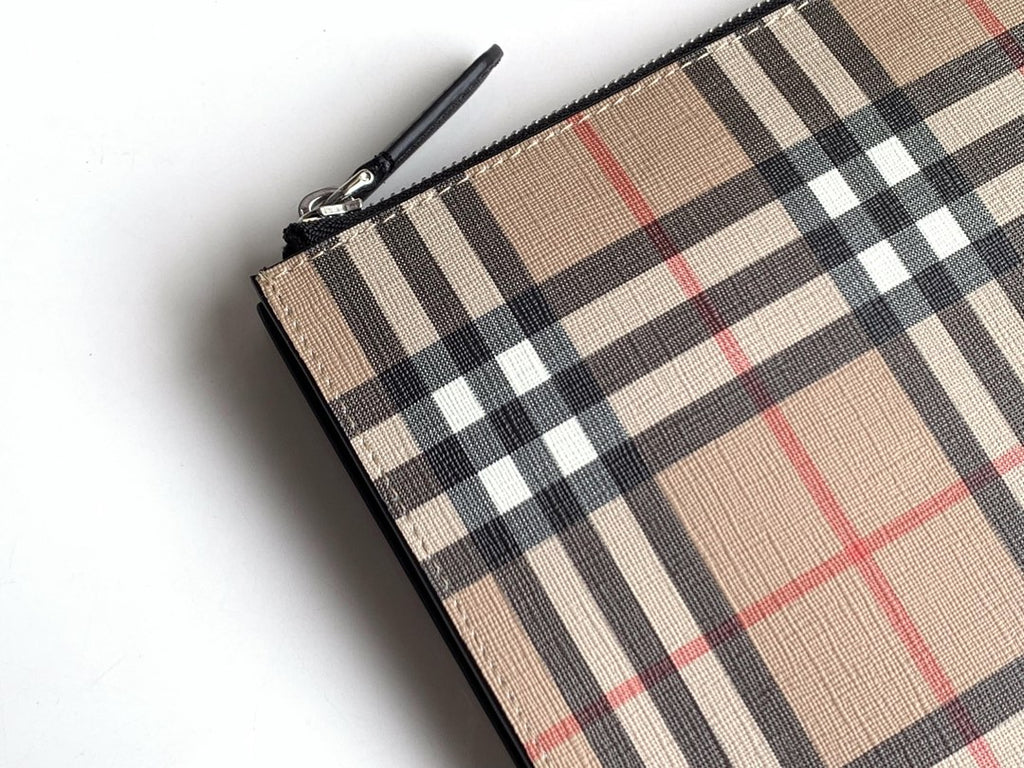 Клатч Burberry Vintage із зернистої натуральної шкіри — фото 4