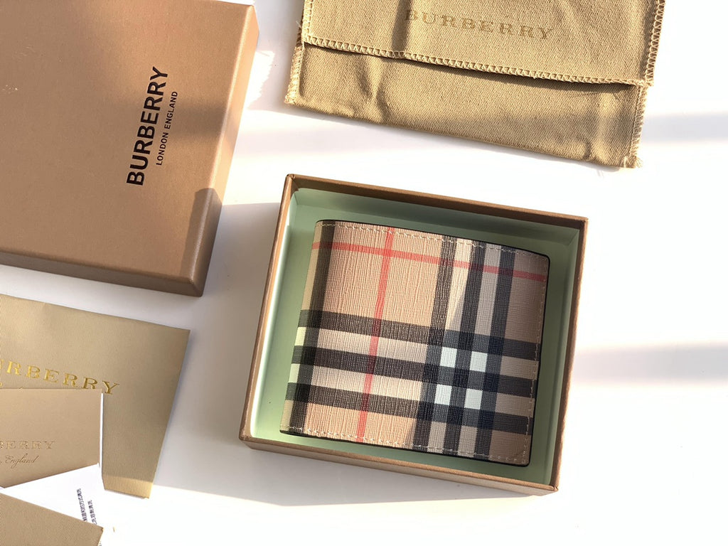 Гаманець Burberry Vintage з текстилю й натуральної шкіри — фото 1