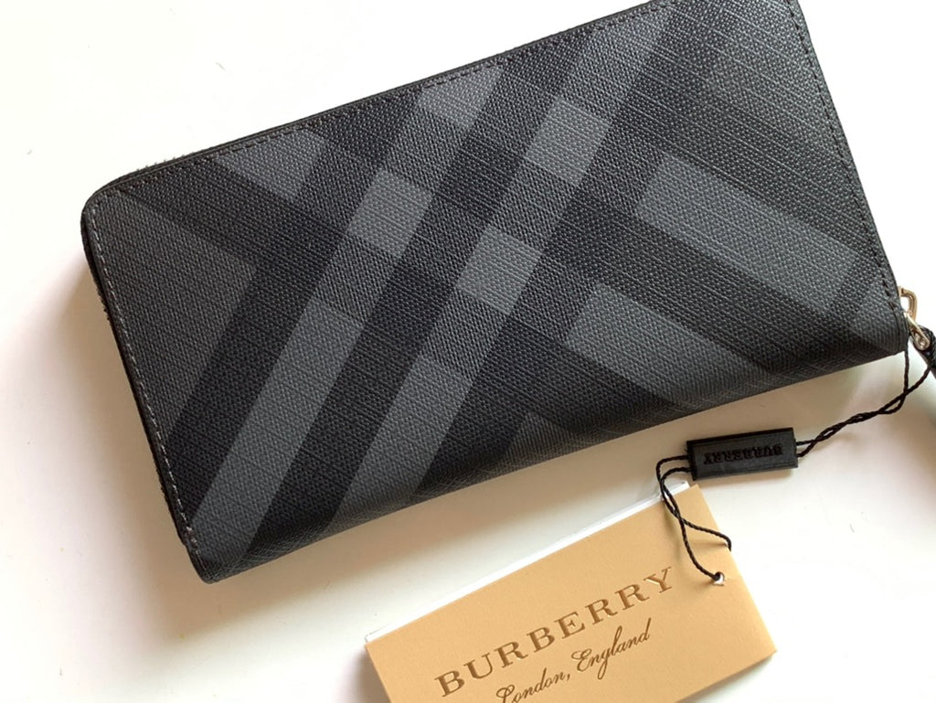 Гаманець Burberry London із зернистої натуральної шкіри — фото 3