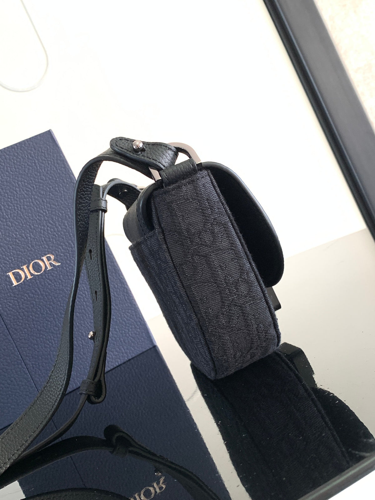 Клатч Dior Saddle з натуральної шкіри — фото 2