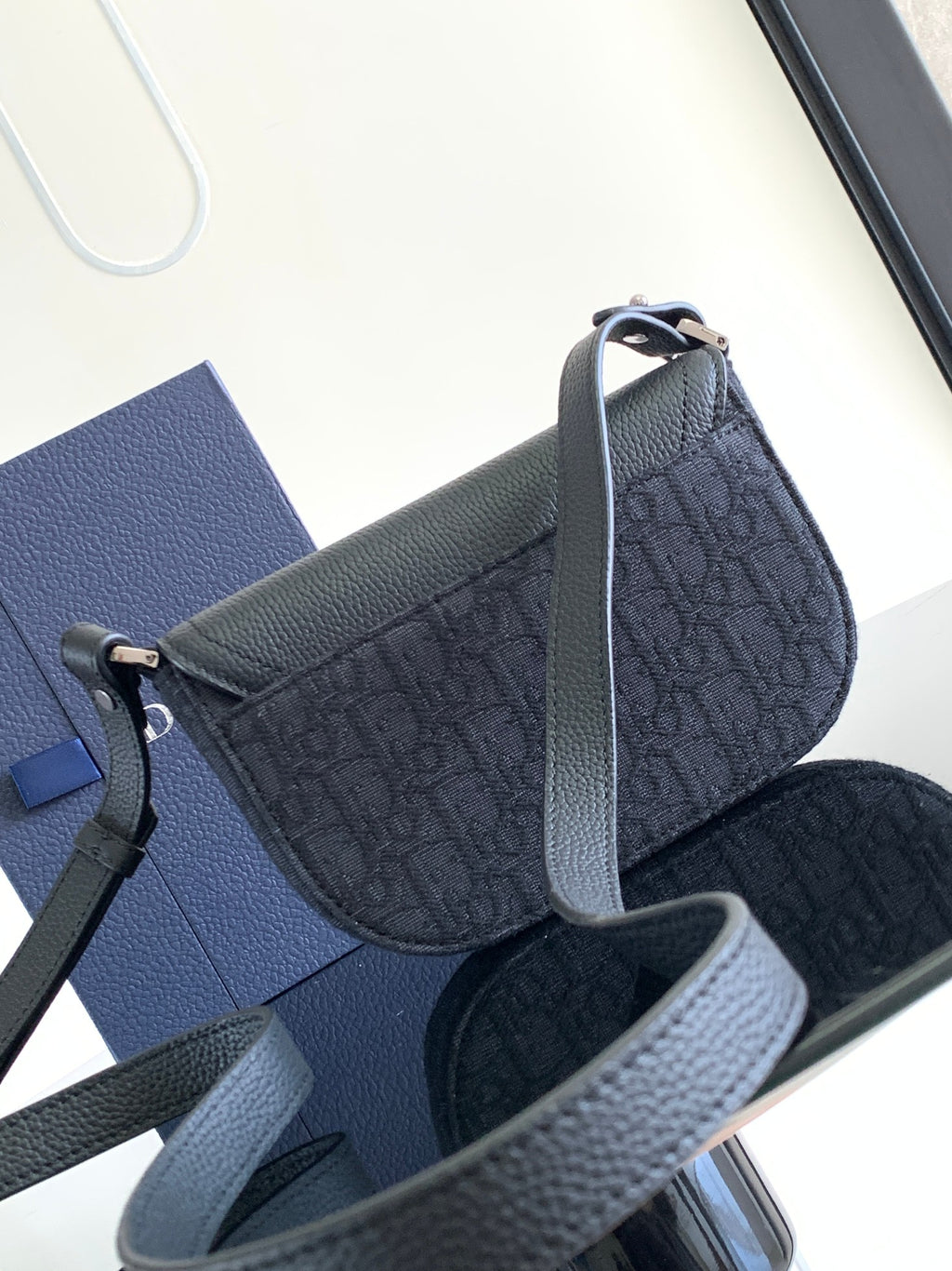 Клатч Dior Saddle з натуральної шкіри — фото 6