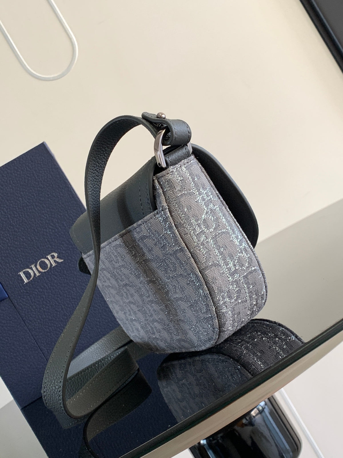Клатч Dior Saddle з натуральної шкіри — фото 2