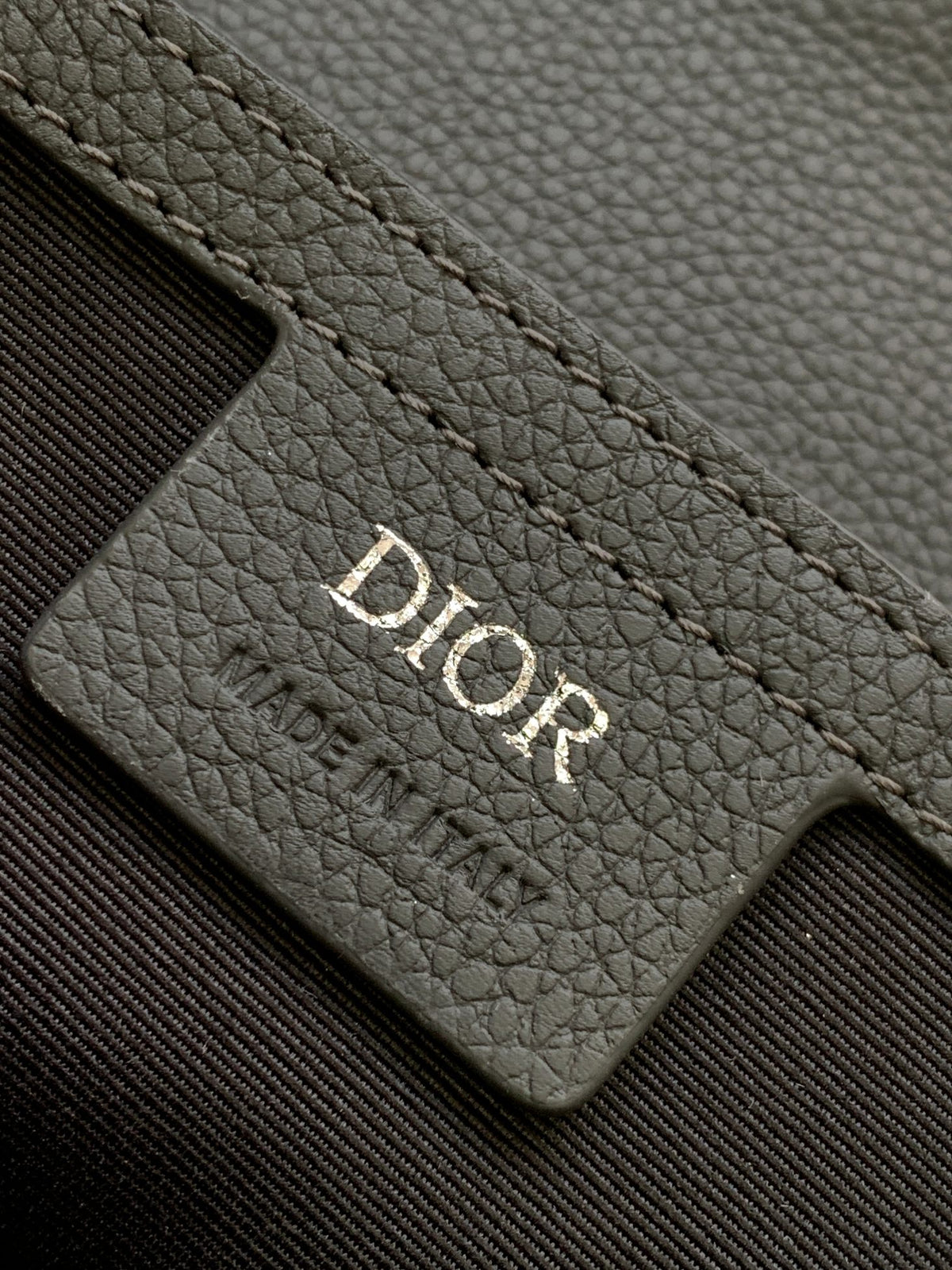 Клатч Dior Saddle з текстилю й натуральної шкіри, сірий — фото 9