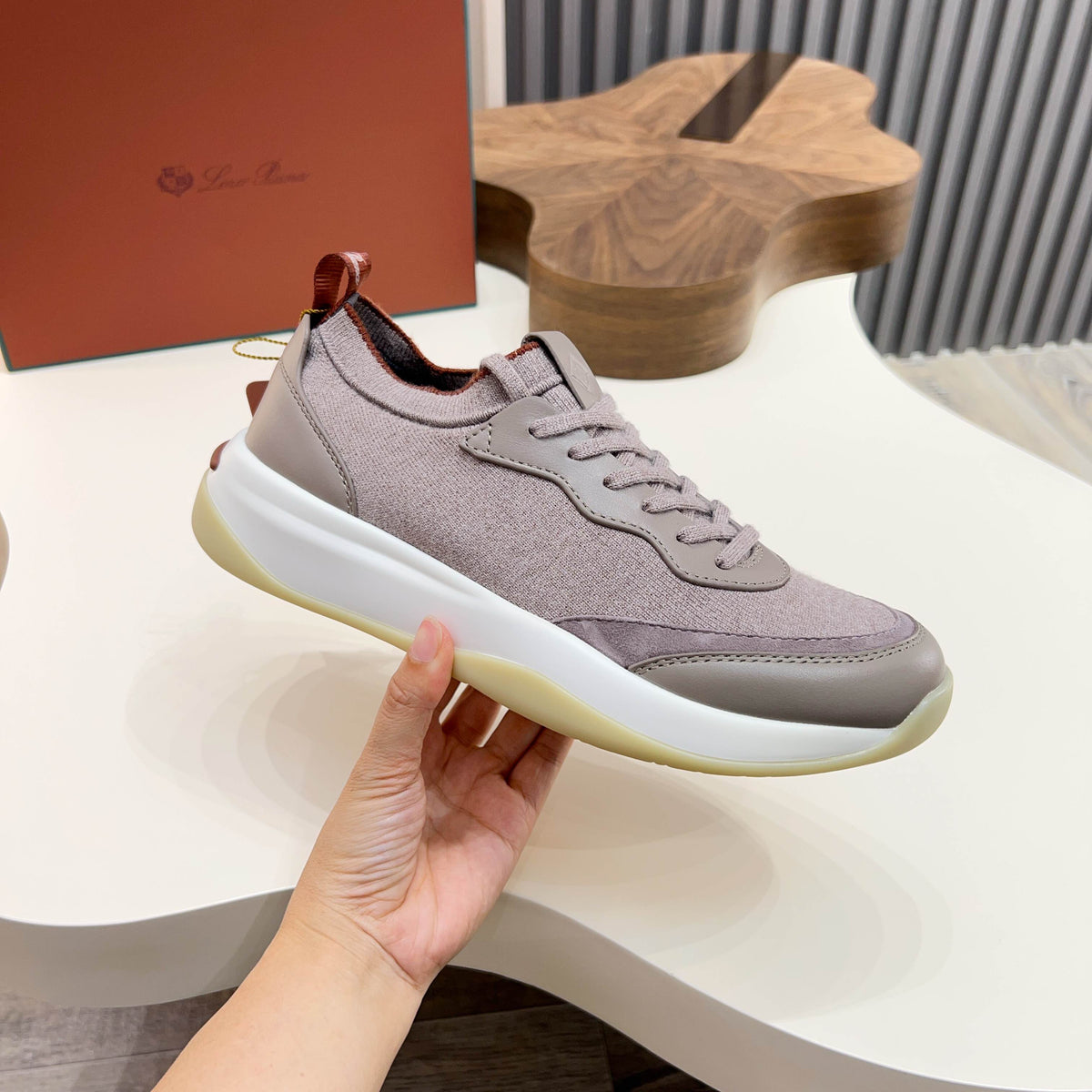 Шкіряні кросівки Loro Piana Soho Walk