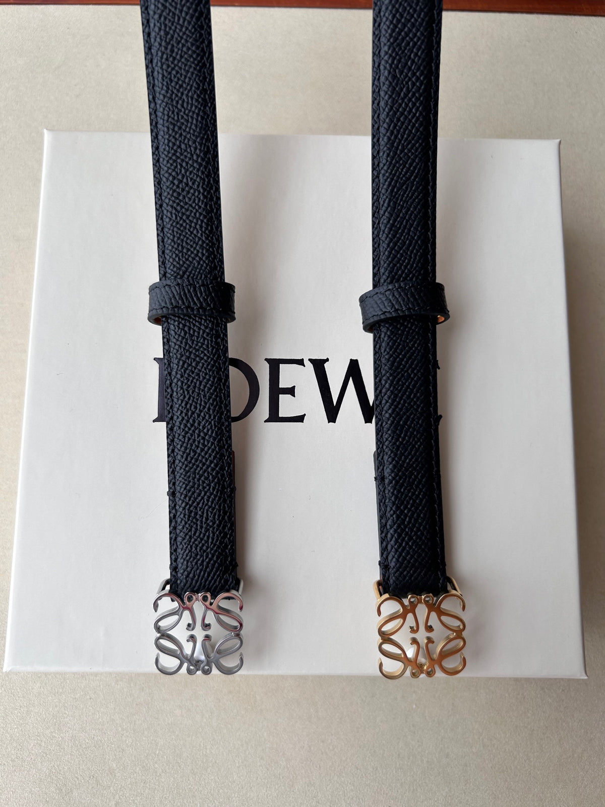 Ремінь Loewe з натуральної шкіри теляти — фото 6