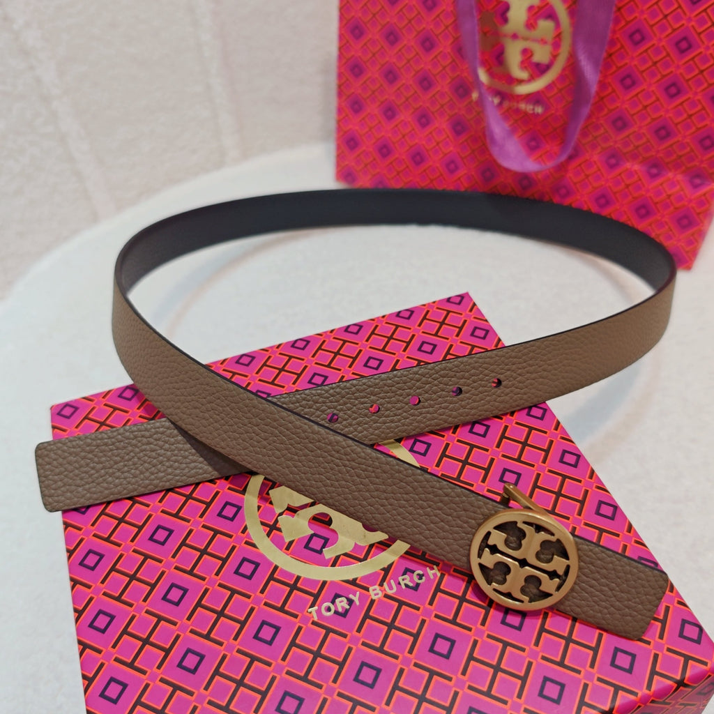 Ремінь Tory Burch з натуральної шкіри теляти — фото 4
