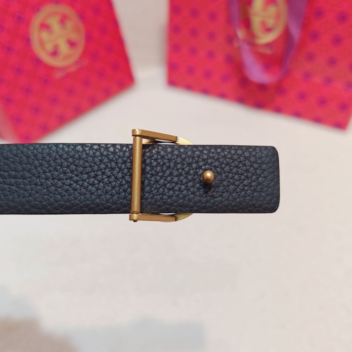 Ремінь Tory Burch з натуральної шкіри теляти — фото 6