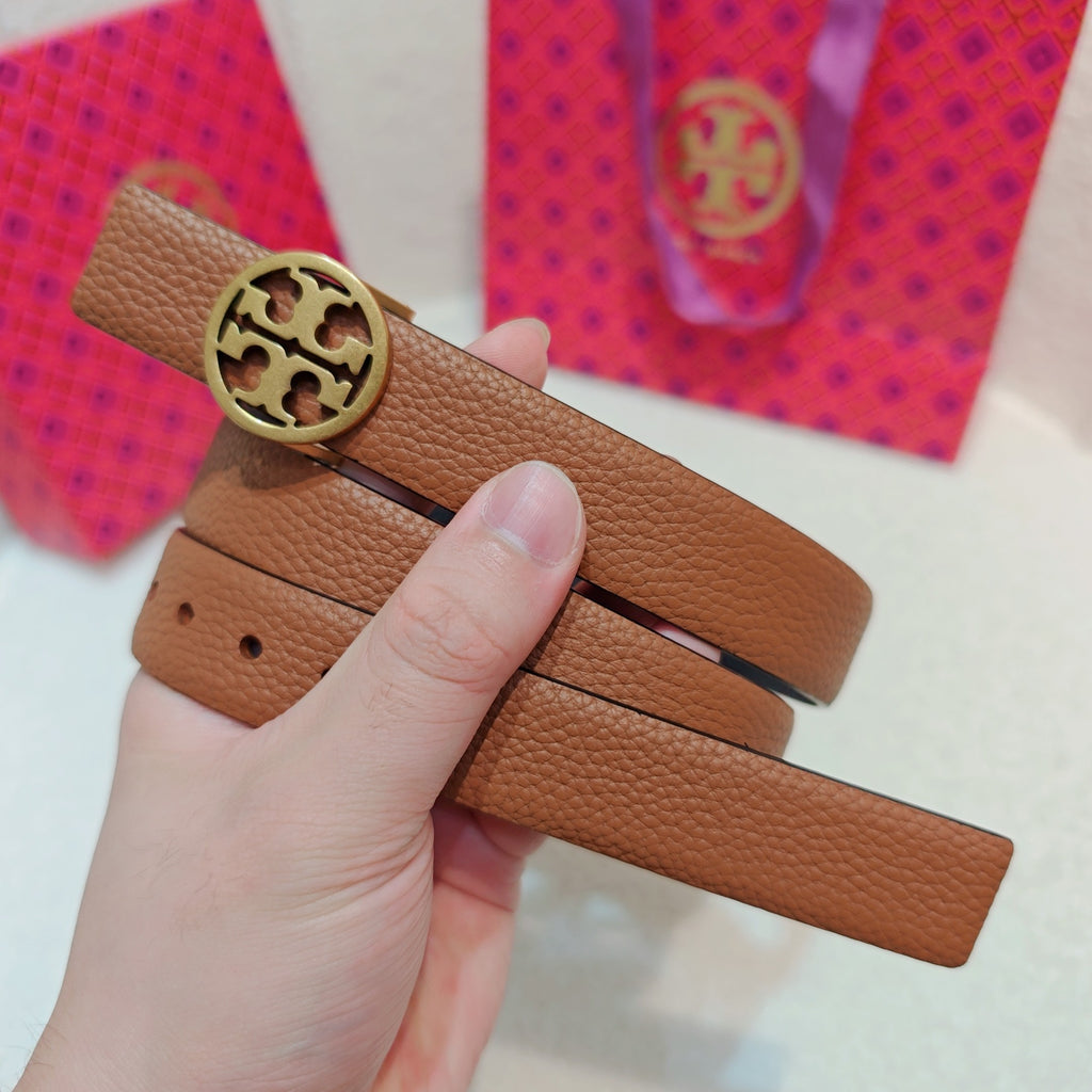 Ремінь Tory Burch з натуральної шкіри теляти — фото 4
