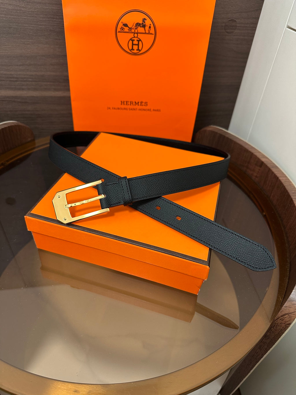 Ремінь Hermès з шкіри з пряжкою-штифтом — фото 5