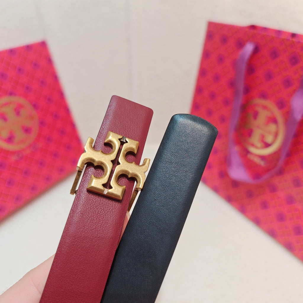 Ремінь Tory Burch з натуральної шкіри теляти — фото 4