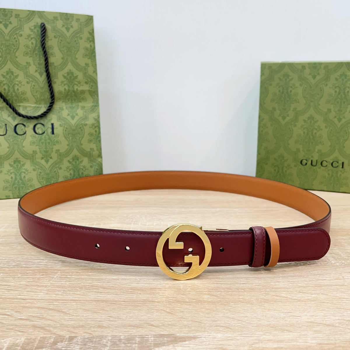 Ремінь Gucci з натуральної шкіри теляти — фото 1