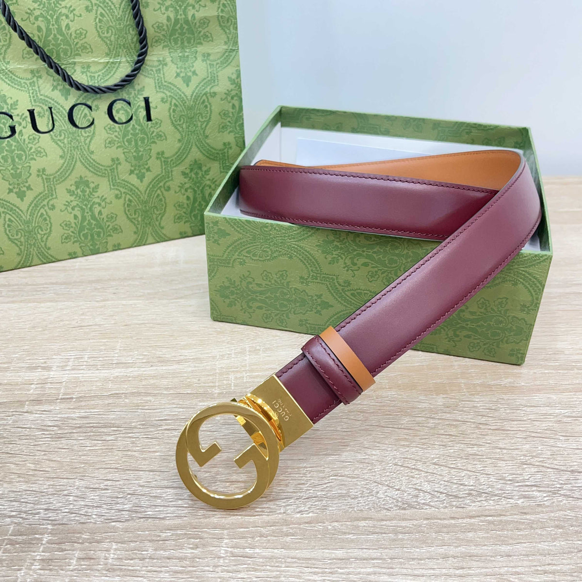 Ремінь Gucci з натуральної шкіри теляти — фото 3