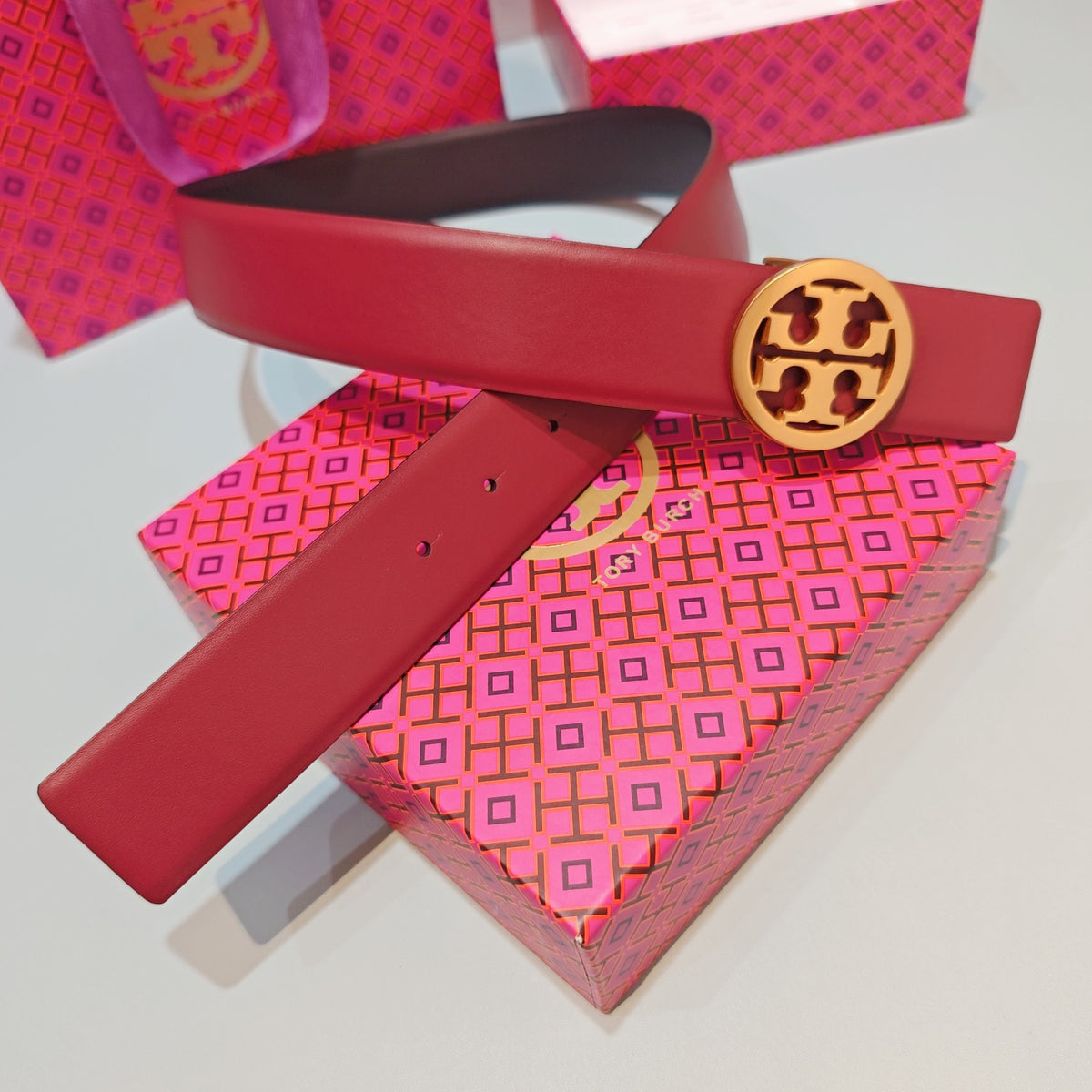 Ремінь Tory Burch з натуральної шкіри — фото 4