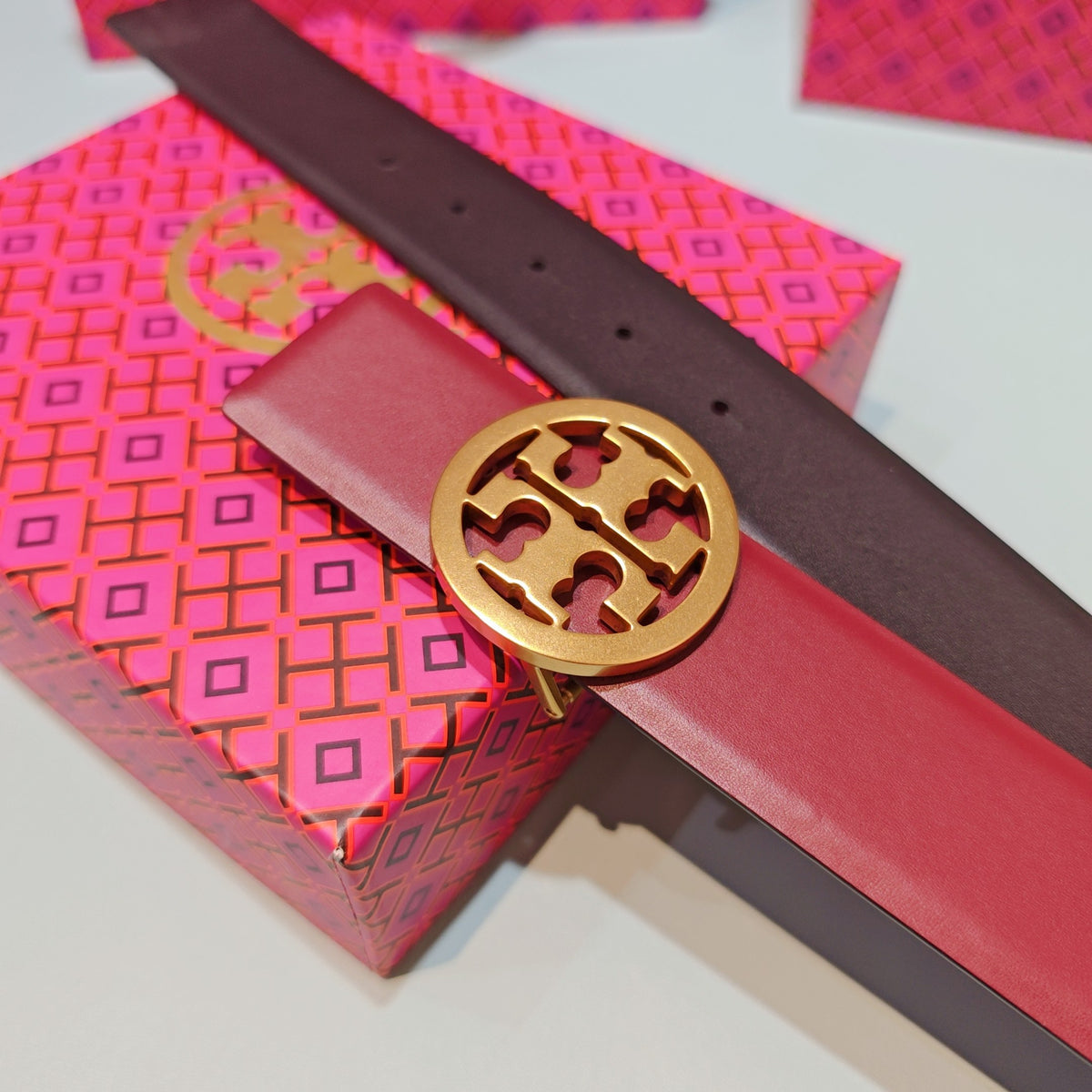 Ремінь Tory Burch з натуральної шкіри — фото 6