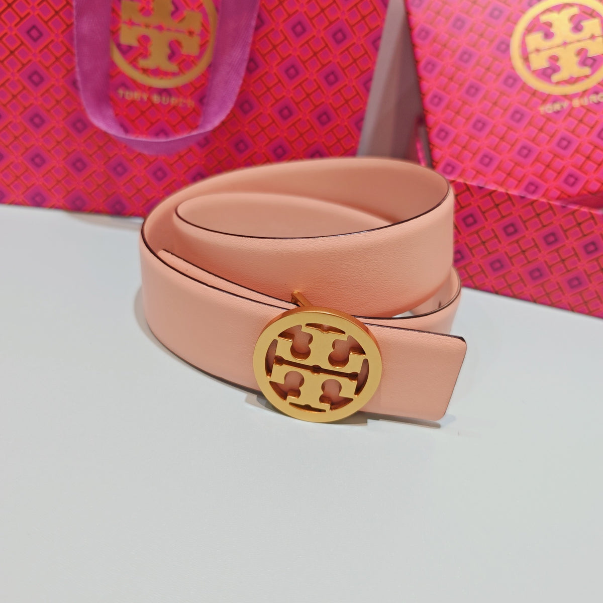 Ремінь Tory Burch з натуральної шкіри — фото 2