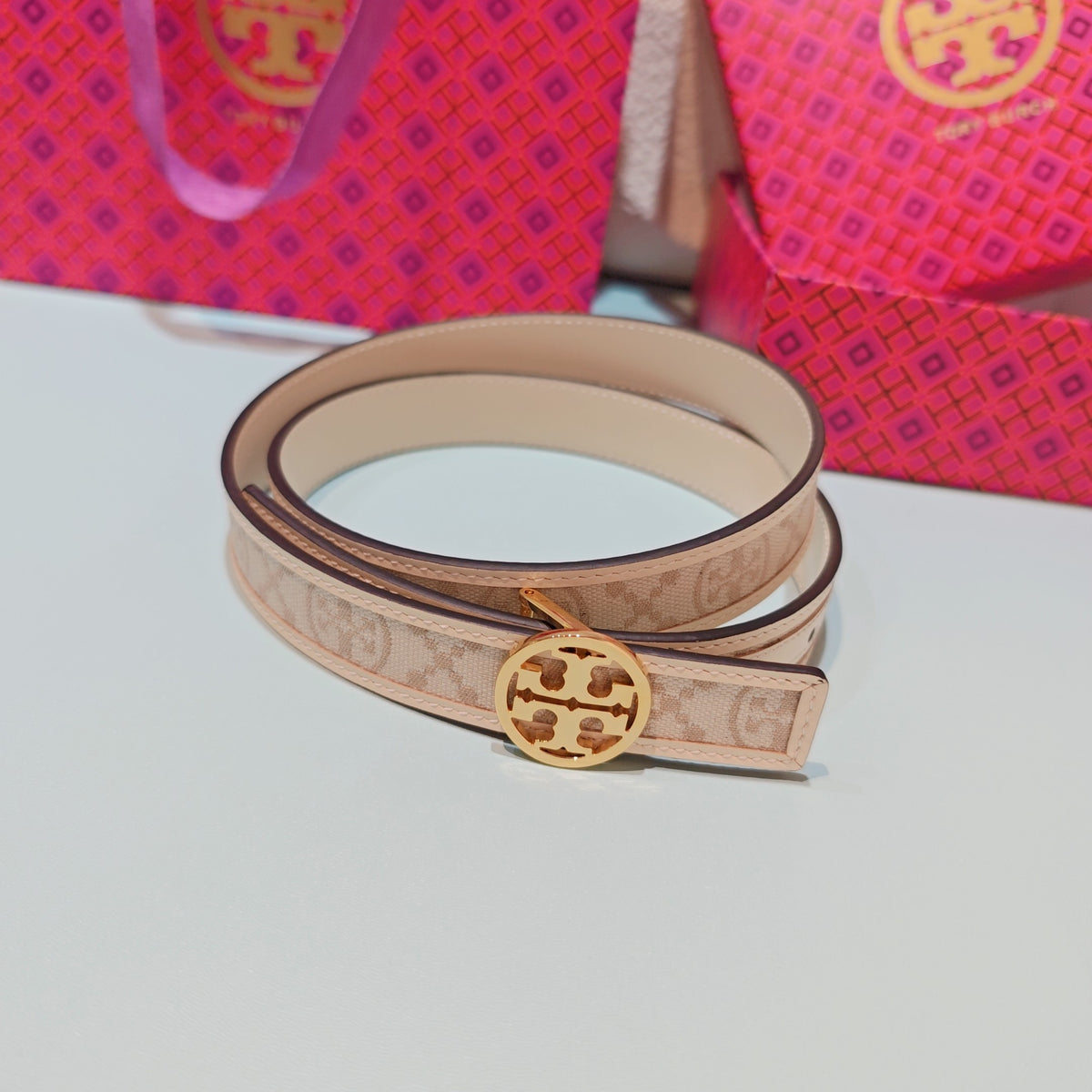 Ремінь Tory Burch з шкіри — фото 3