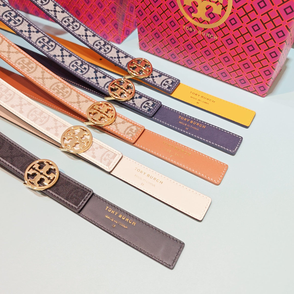 Ремінь Tory Burch з шкіри — фото 6