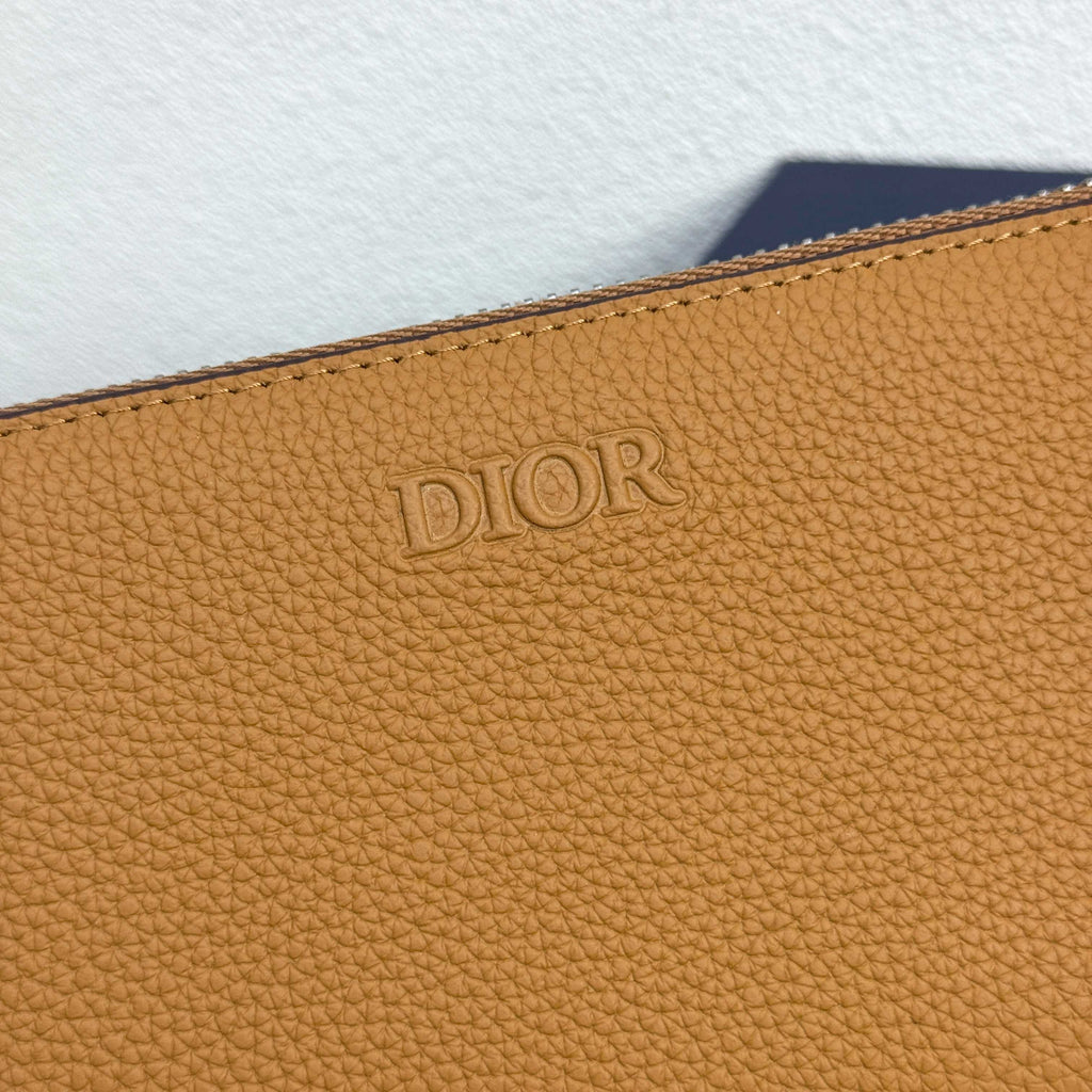 Гаманець Dior з натуральної шкіри, чорний — фото 3