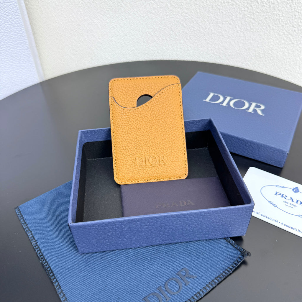 Картхолдер Dior Gravity із тисненої натуральної шкіри — фото 1