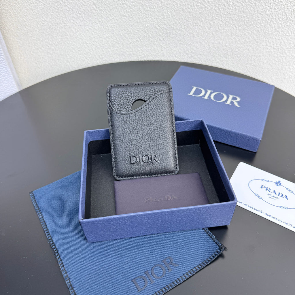 Картхолдер Dior Gravity із тисненої натуральної шкіри — фото 2