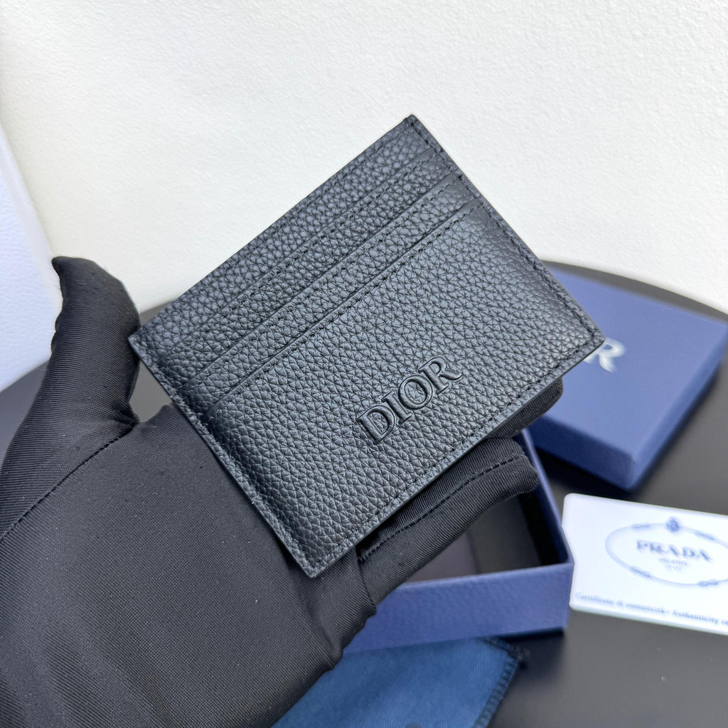 Картхолдер Dior CD Icon із зернистої натуральної шкіри — фото 2