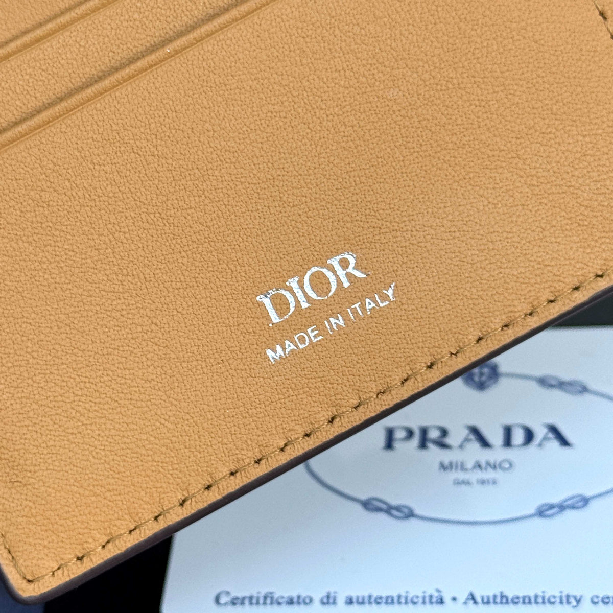 Гаманець Dior CD Icon із зернистої натуральної шкіри — фото 8