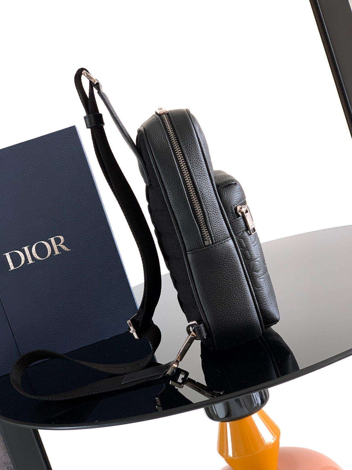Поясна сумка Dior Rider із зернистої натуральної шкіри — фото 2