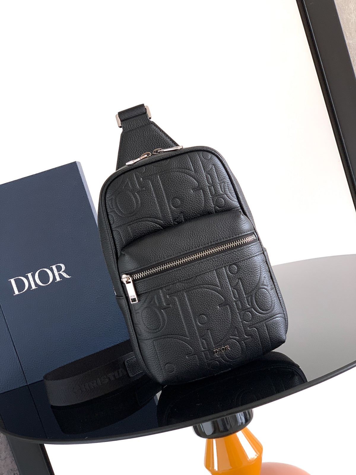 Поясна сумка Dior Rider із зернистої натуральної шкіри — фото 1
