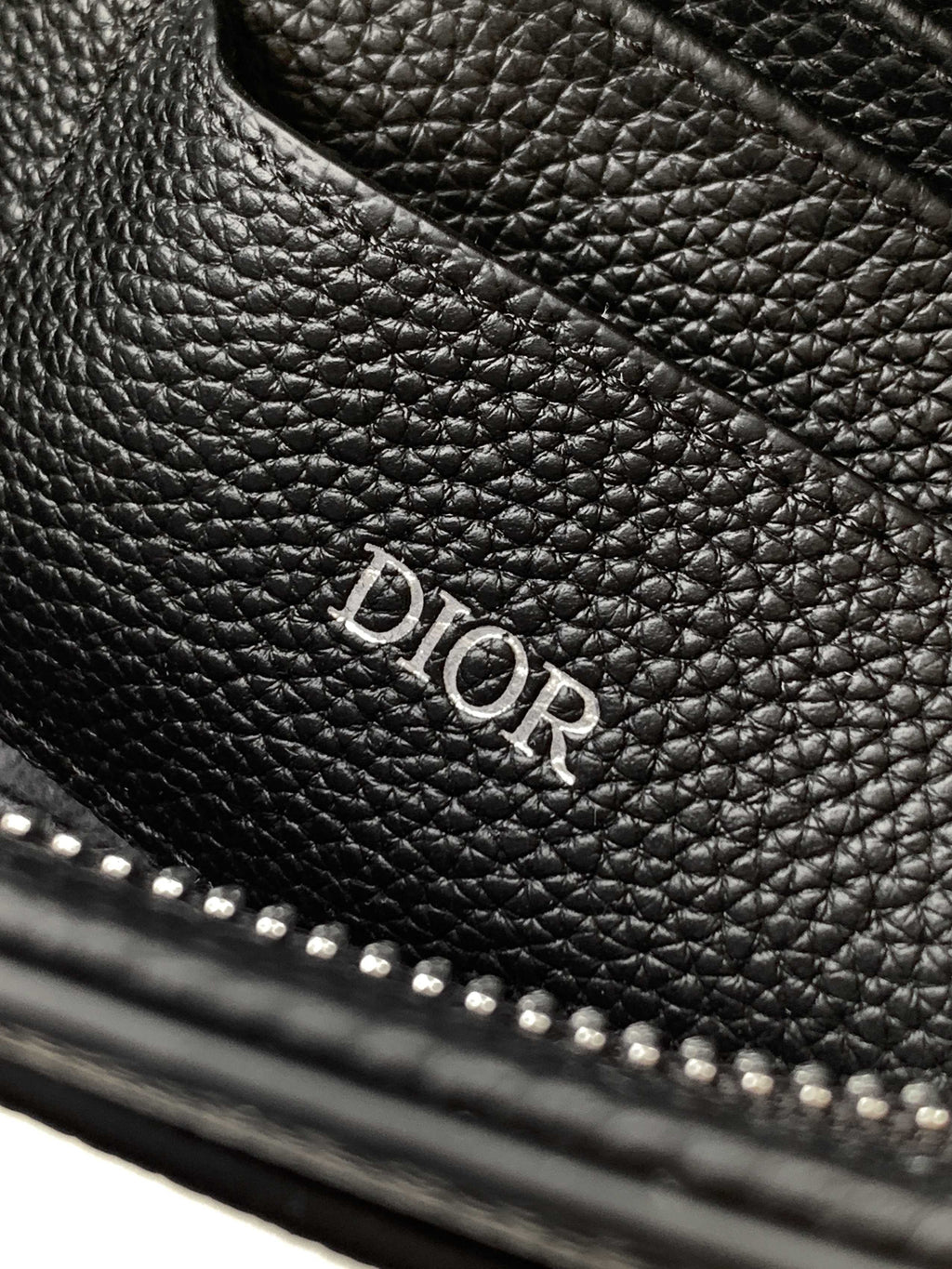 Клатч Dior Normandie із зернистої натуральної шкіри, чорний — фото 9
