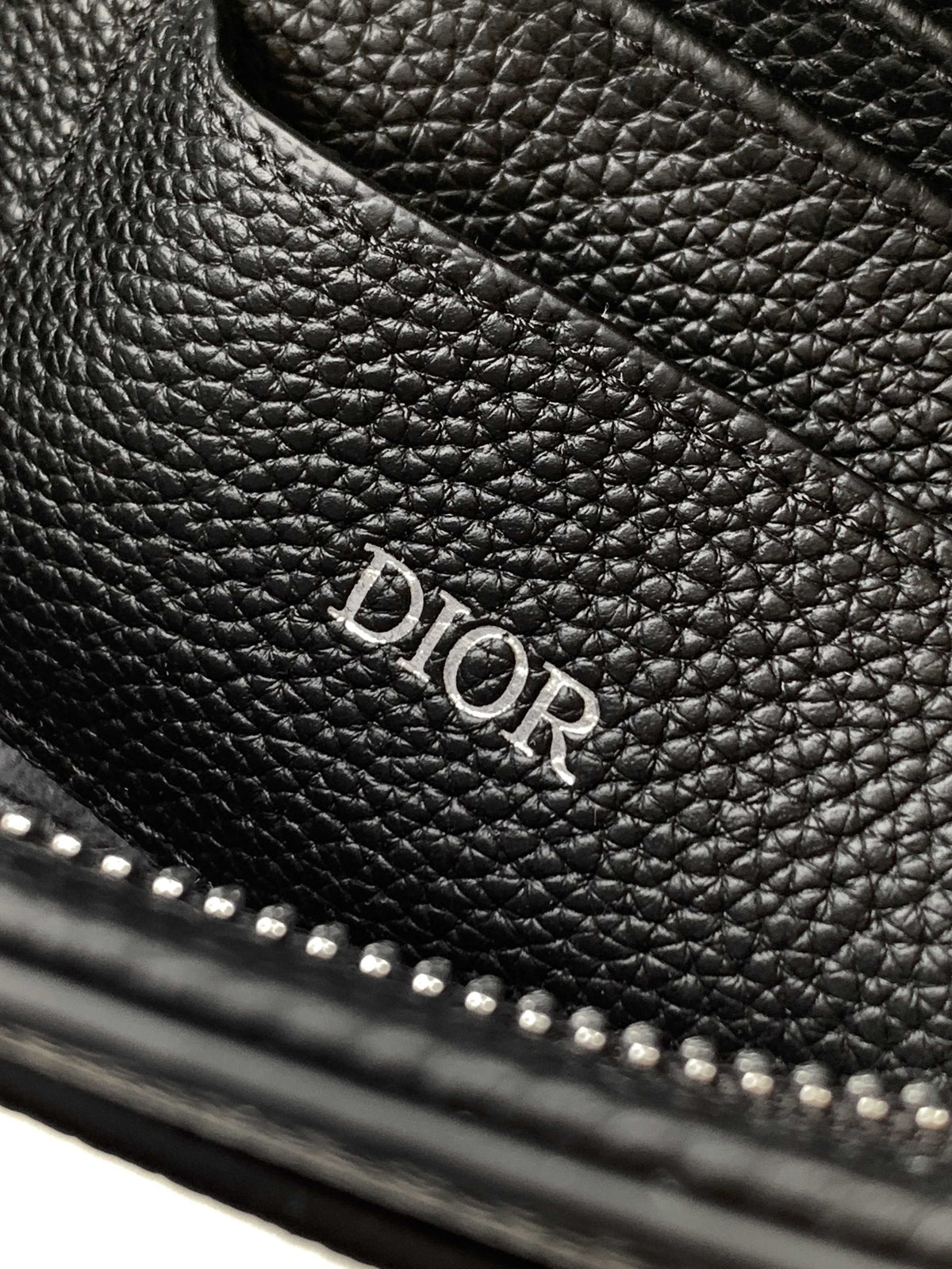 Клатч Dior Normandie із зернистої натуральної шкіри, чорний — фото 9