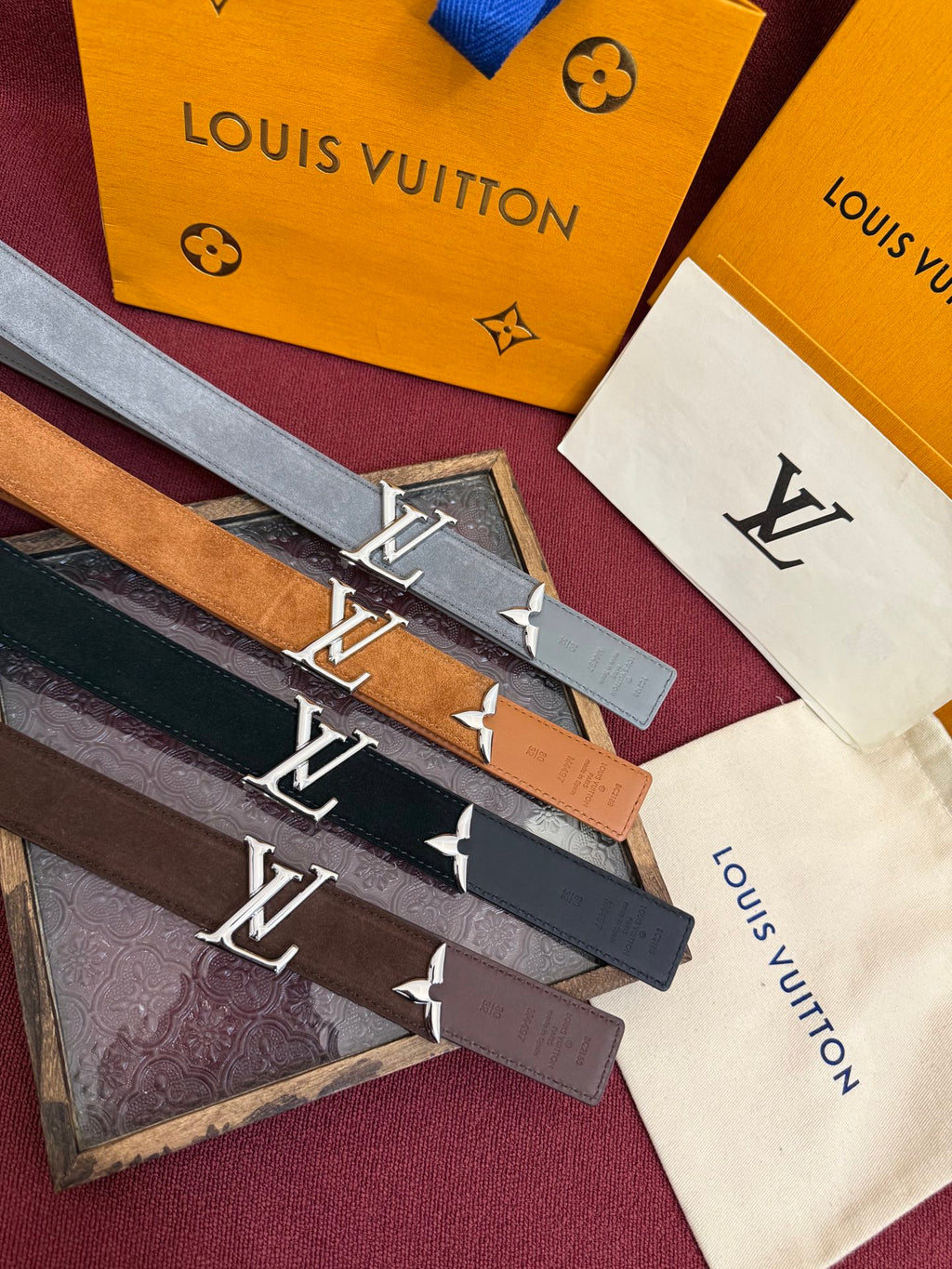 Ремінь Louis Vuitton з натуральної замші — фото 6