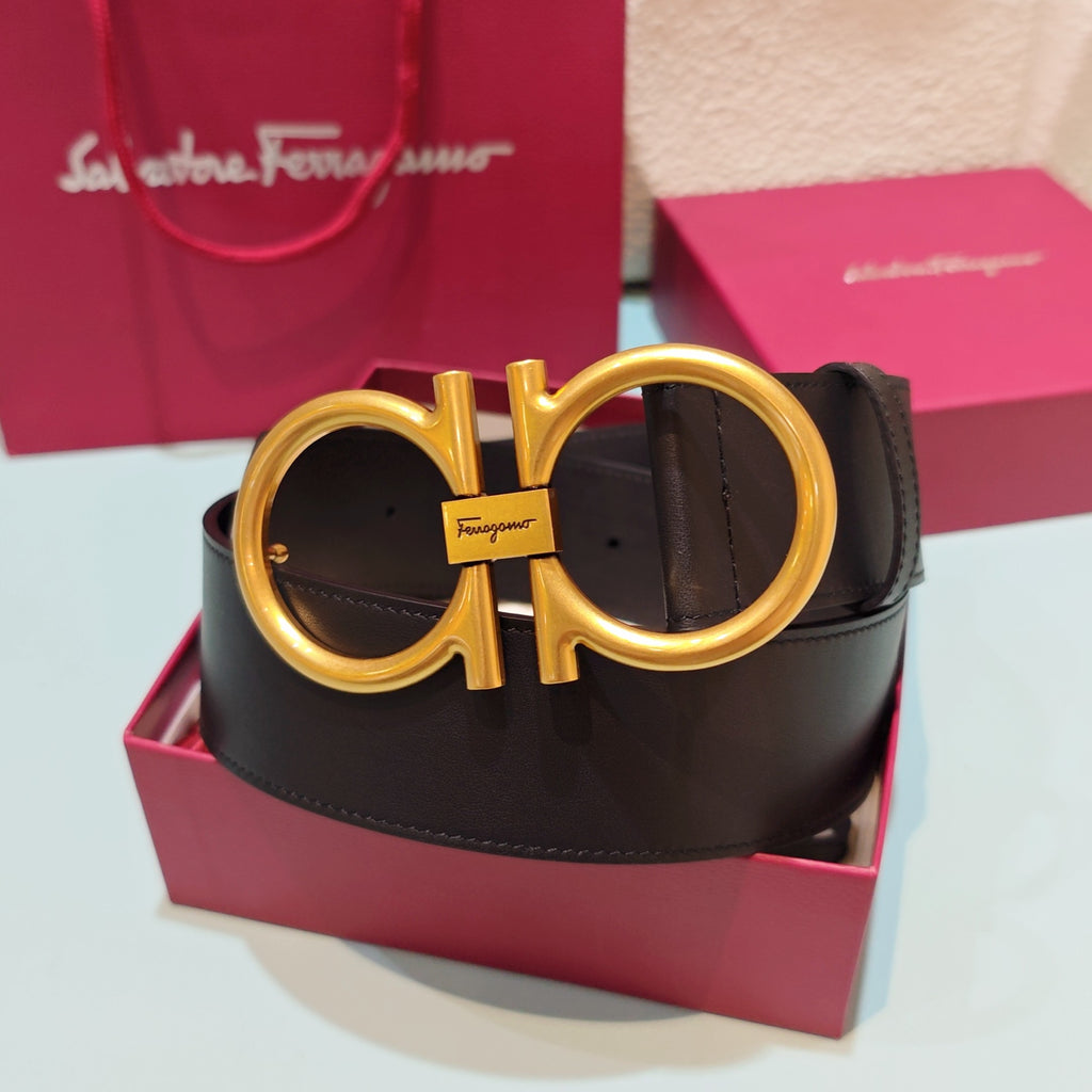 Ремінь Salvatore Ferragamo з натуральної шкіри — фото 6
