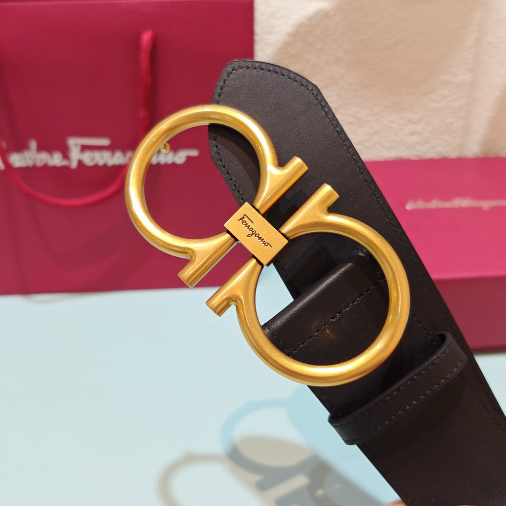 Ремінь Salvatore Ferragamo з натуральної шкіри — фото 4