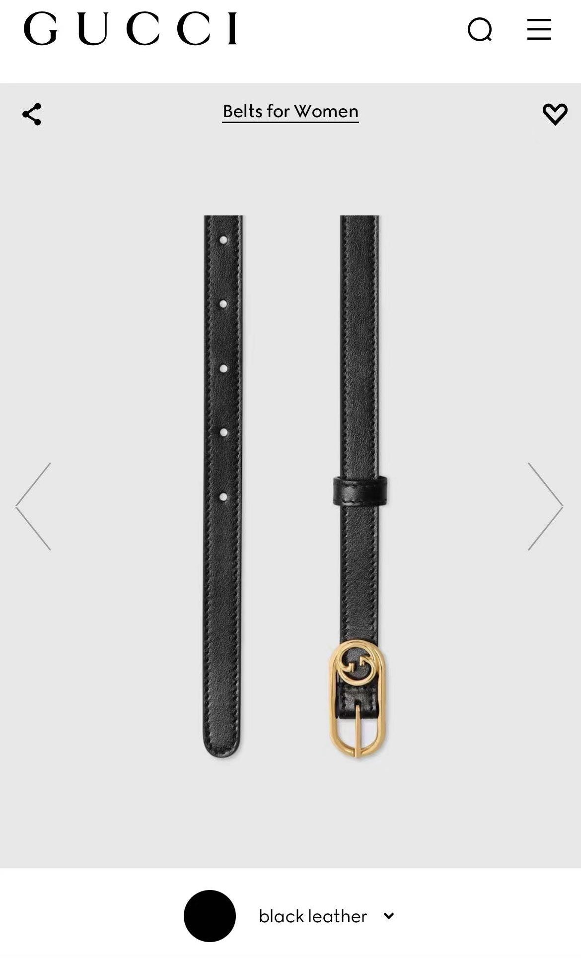 Ремінь Gucci Double G з натуральної шкіри теляти із золотистою пряжкою — фото 6