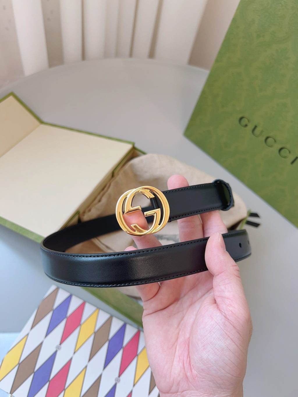 Ремінь Gucci з натуральної шкіри теляти — фото 5