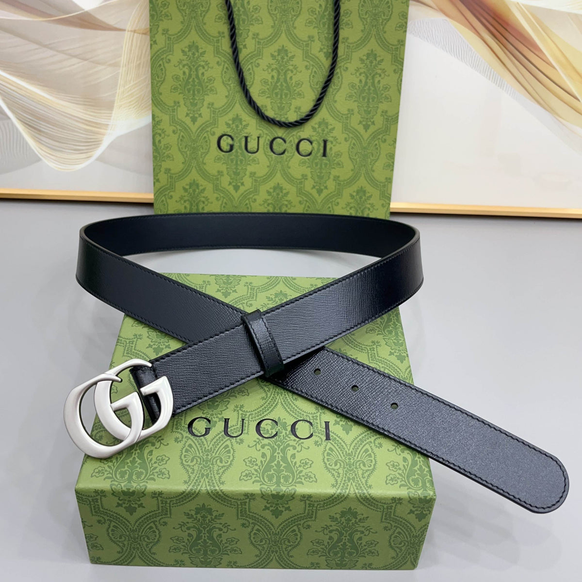 Ремінь Gucci Double G з натуральної шкіри — фото 3
