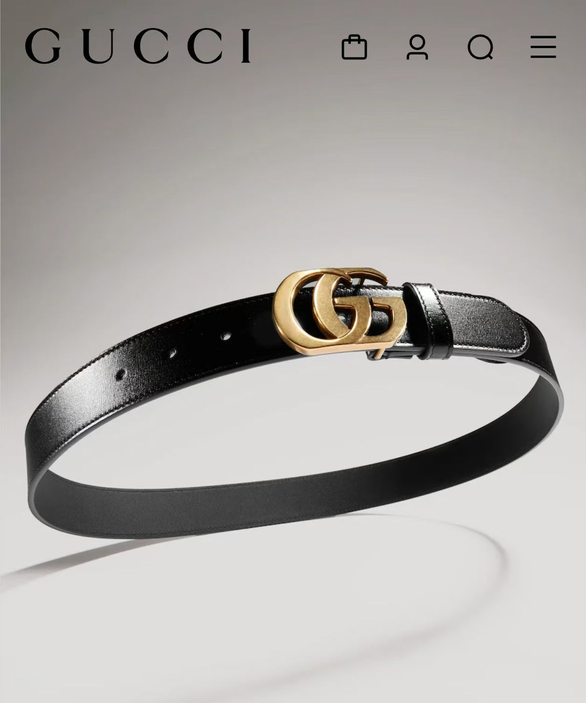 Ремінь Gucci Double G з натуральної шкіри — фото 6