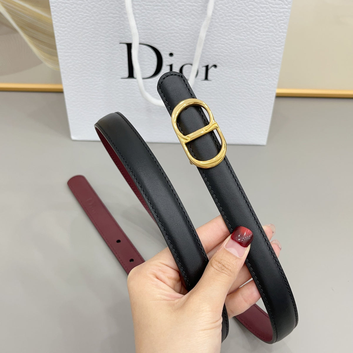 Ремінь Dior з натуральної телячої шкіри