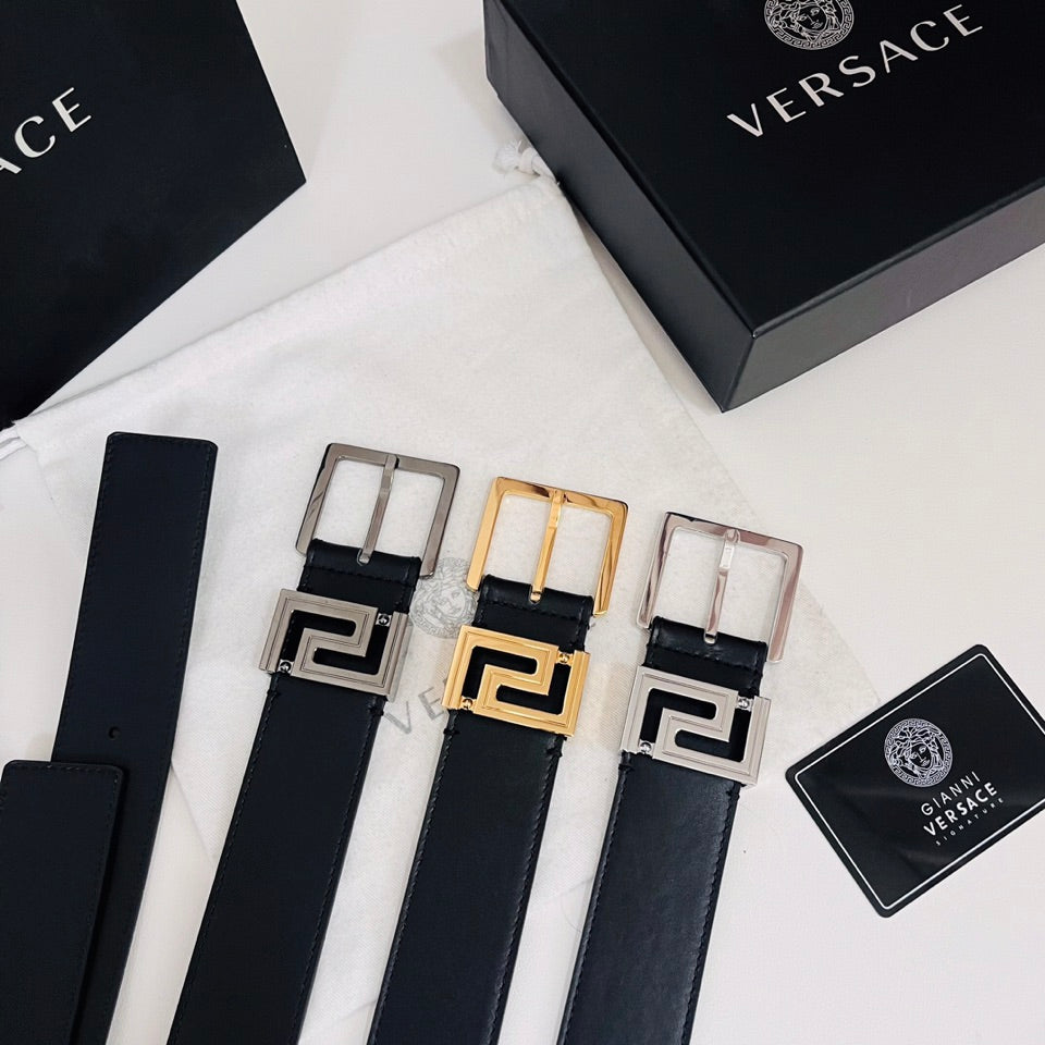 Ремінь Versace з натуральної шкіри