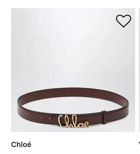 Ремінь Chloé з натуральної телячої шкіри