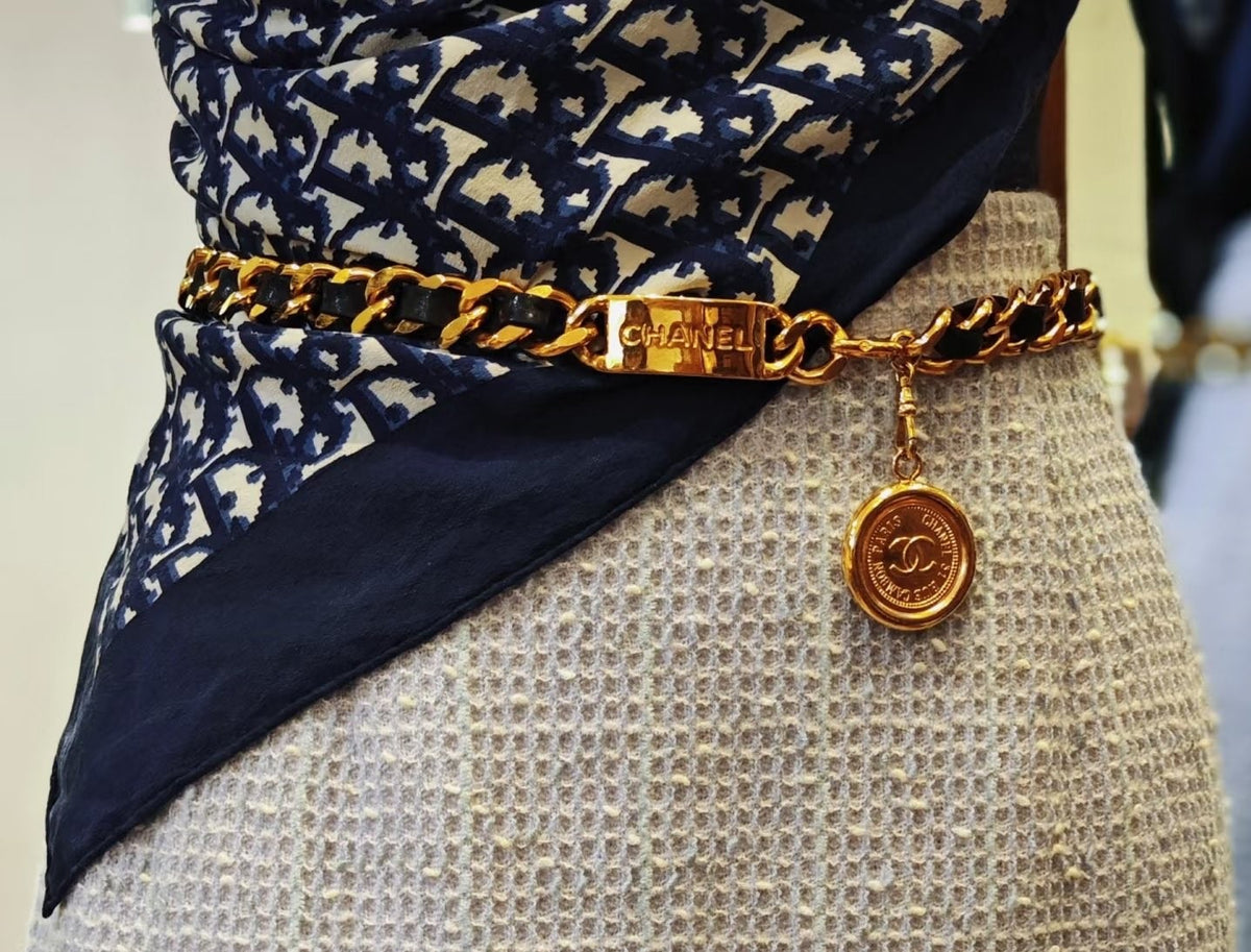 Пояс-ланцюжок Chanel із латуні