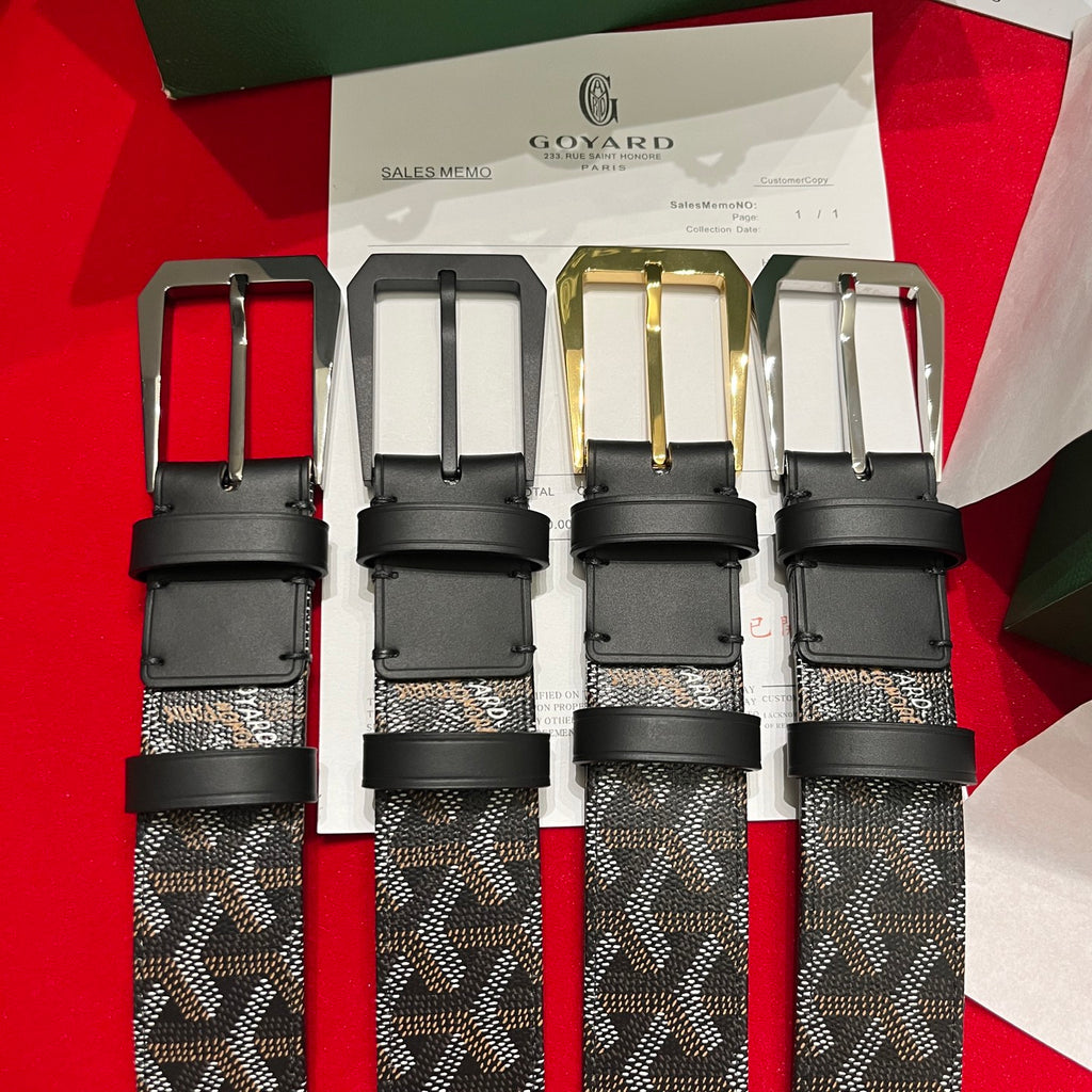 Ремінь Goyard з полотна та натуральної шкіри