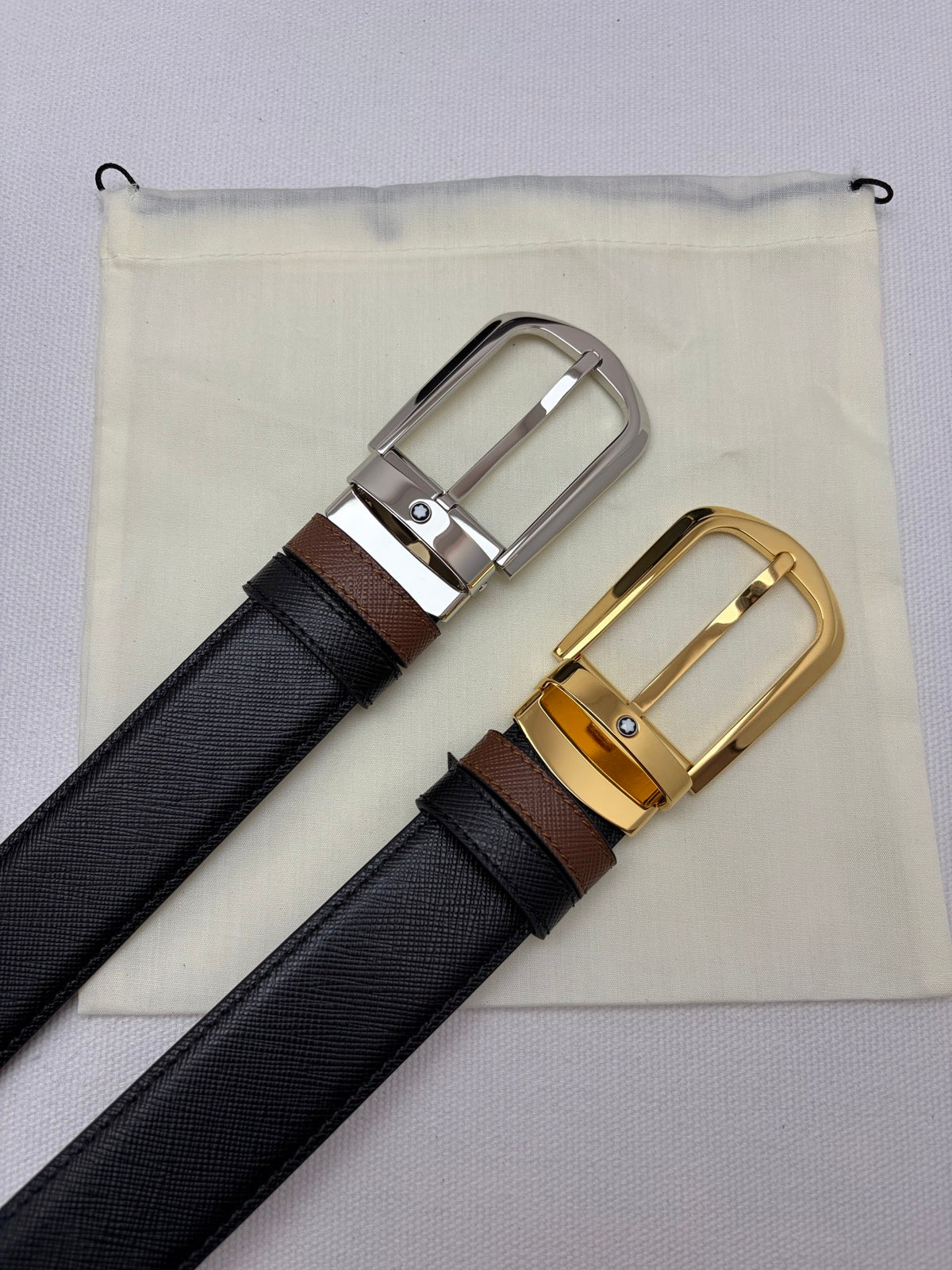 Ремінь Montblanc з натуральної шкіри