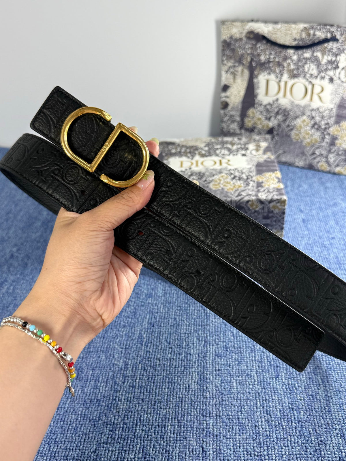 Ремінь Dior з натуральної телячої шкіри