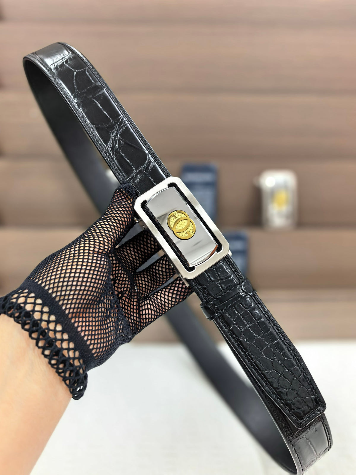 Ремінь Gucci зі шкіри крокодила