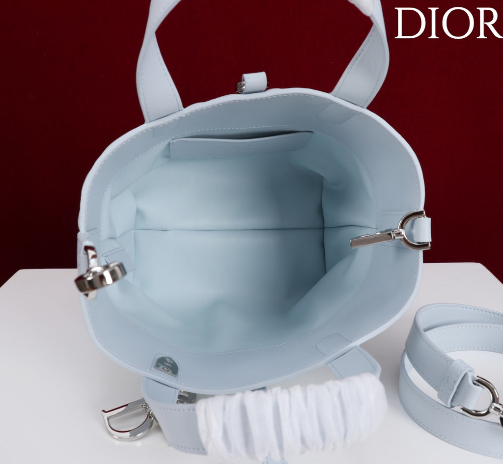 Сумка з ручками Dior Toujours з натуральної шкіри, бежева — фото 6