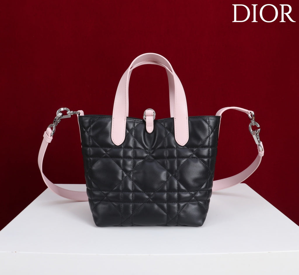 Сумка з ручками Dior Toujours з натуральної шкіри, бежева — фото 3