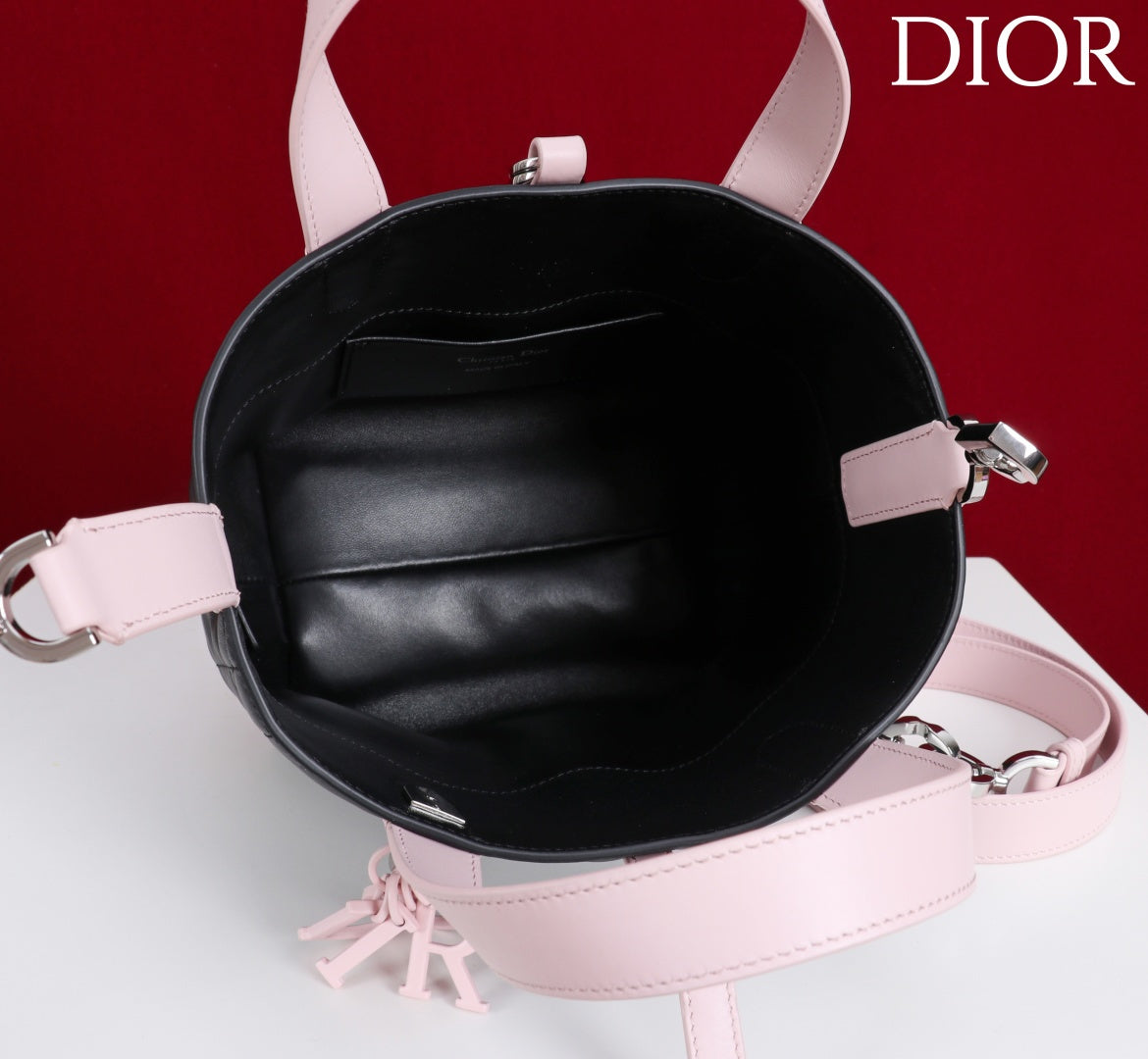 Сумка з ручками Dior Toujours з натуральної шкіри, бежева — фото 6
