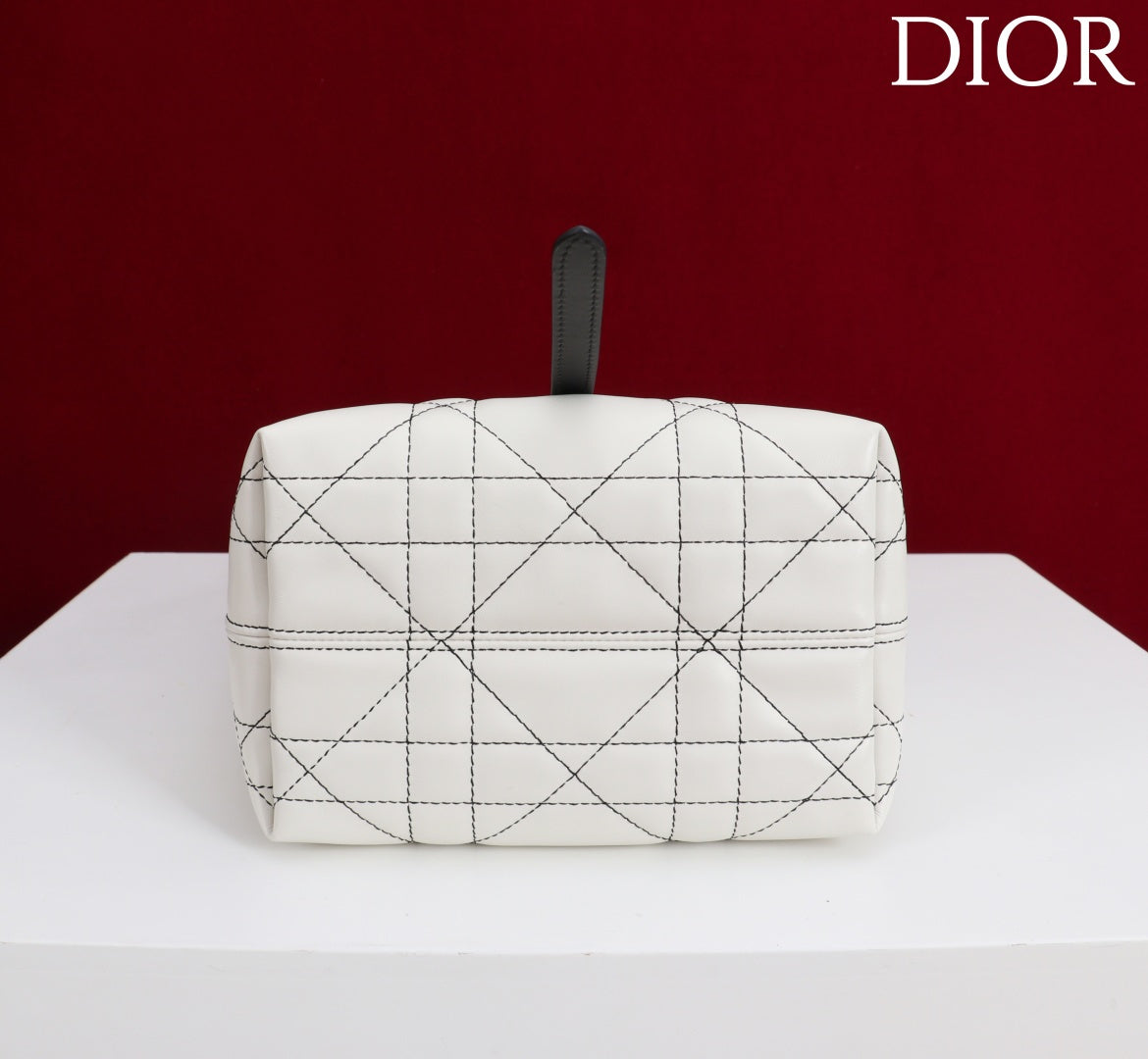 Сумка з ручками Dior Toujours з натуральної шкіри, бежева — фото 4