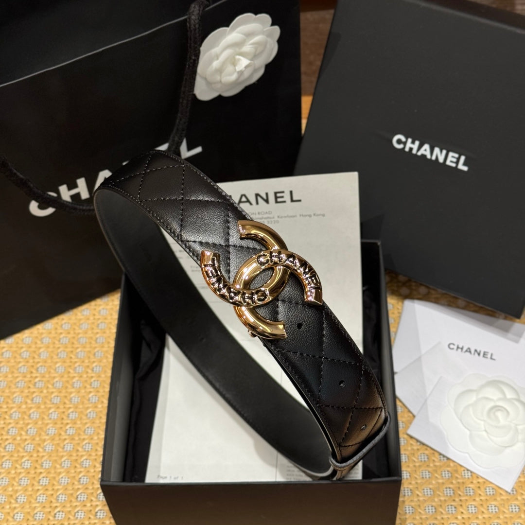 Ремінь Chanel CC з шкіри — фото 3
